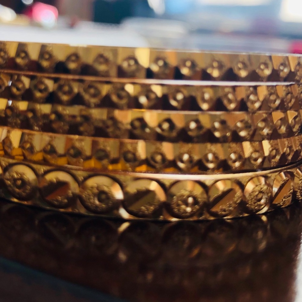 Gold bangles NWOT